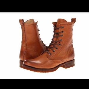 NWOB Frye Veronica Combat Boot in Whiskey
